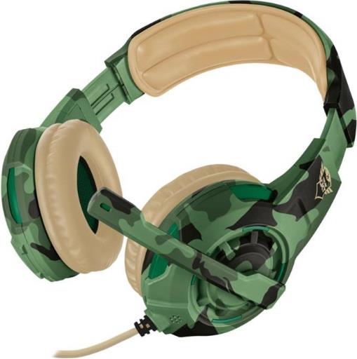 TRUST Cuffie a padiglione da gaming Trust Radius GXT310C cablato jungle camo